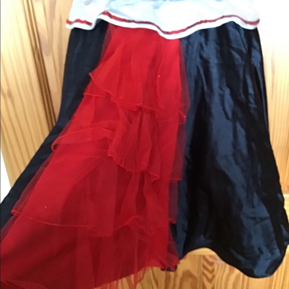 PIN UP ROCKABILLY CHERRY SAILOR COSTUME SZ M HALLOWEEN DANCE DRESS UP - Picture 7 of 11